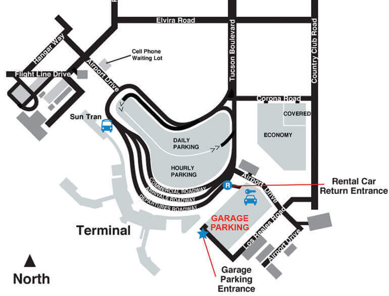 Garage airport parking Tucson logo1
